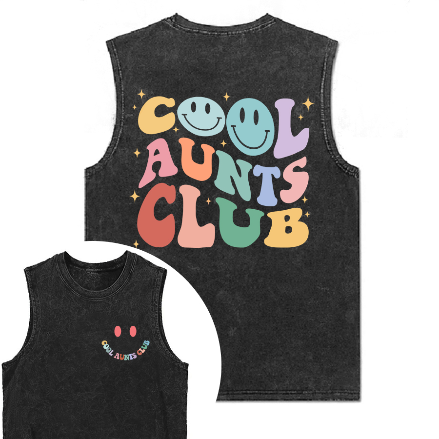Vintage Cool Aunts Club Washed Tank