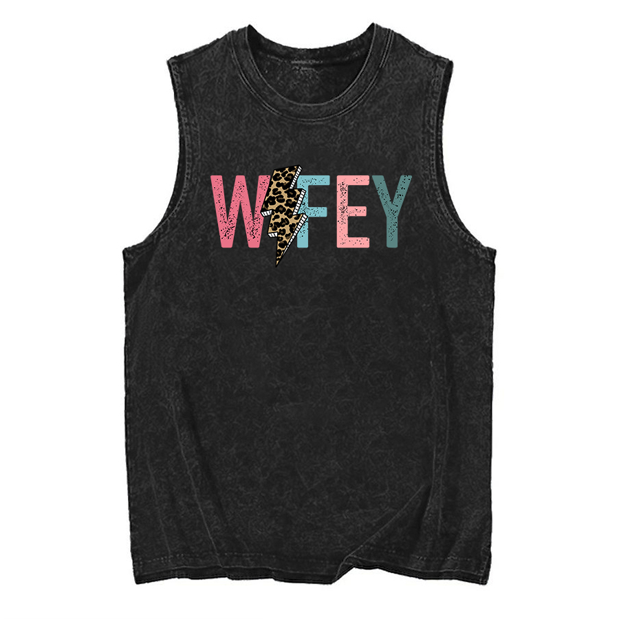 Vintage Wifey Graphic Washed Tank