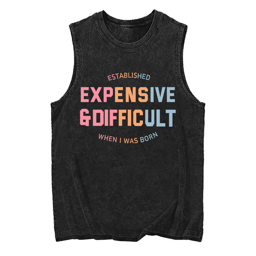 Vintage Expensive & Difficult Washed Tank