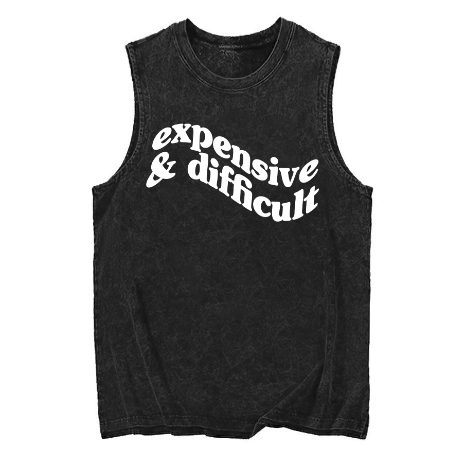 Vintage Expensive And Difficult Puff Washed Tank