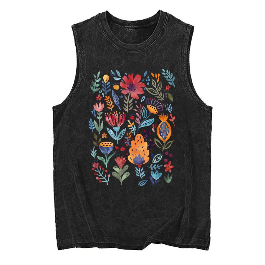 Vintage Wildflower Washed Tank