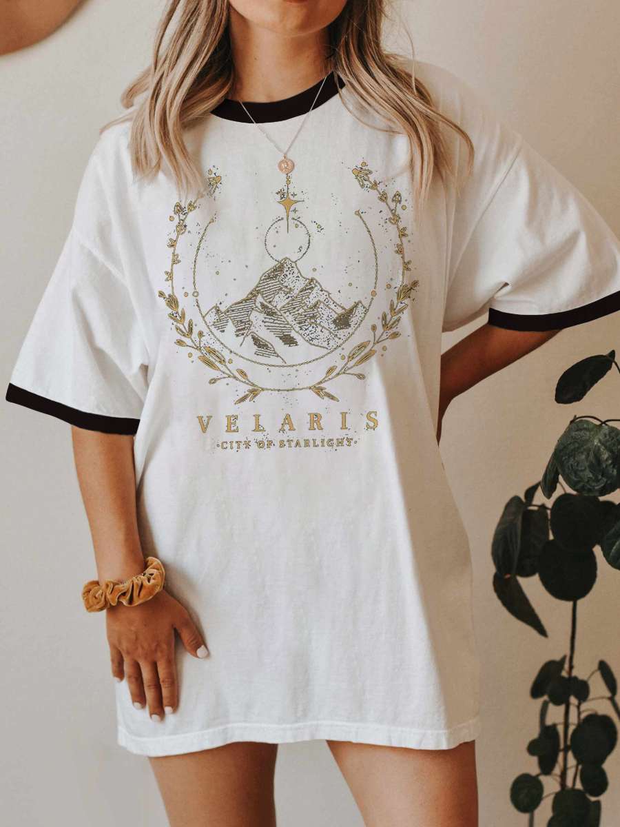 Vintage Style Velaris Novel Ringer Tee