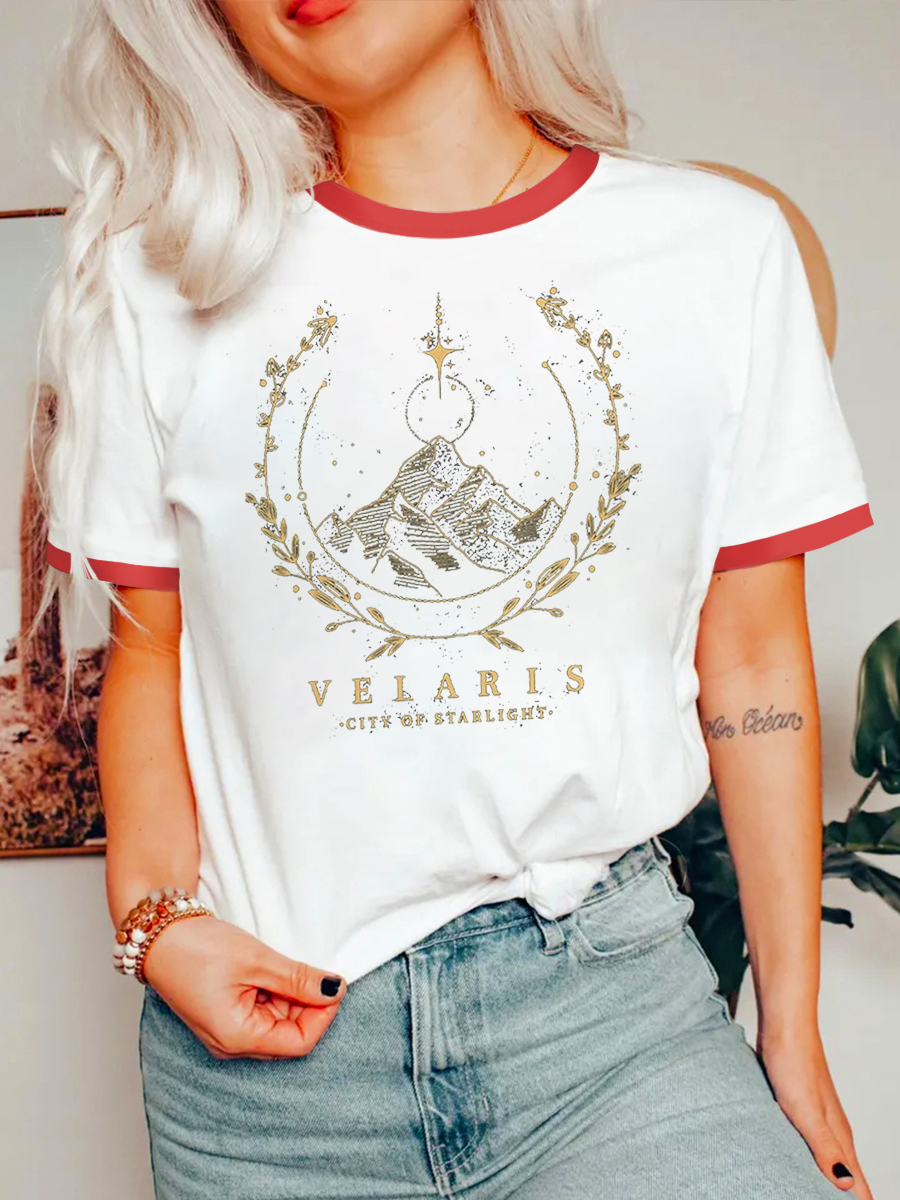 Vintage Style Velaris Novel Ringer Tee