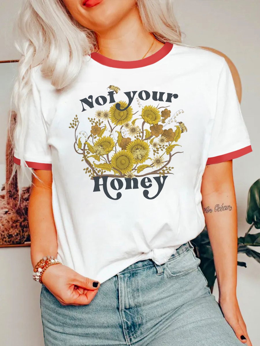 Vintage Not Your Honey Ringer Tee