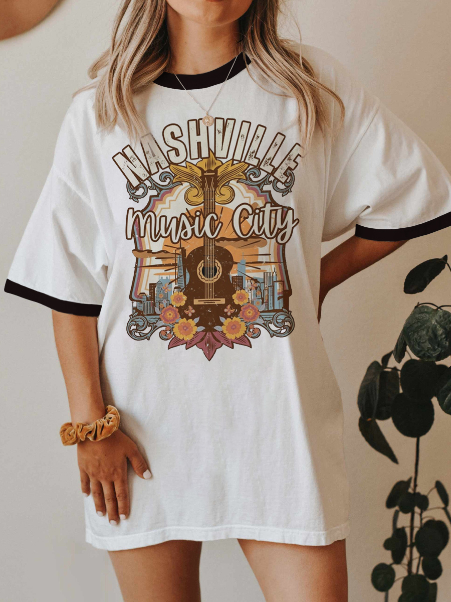 Music City Vintage Ringer Tee