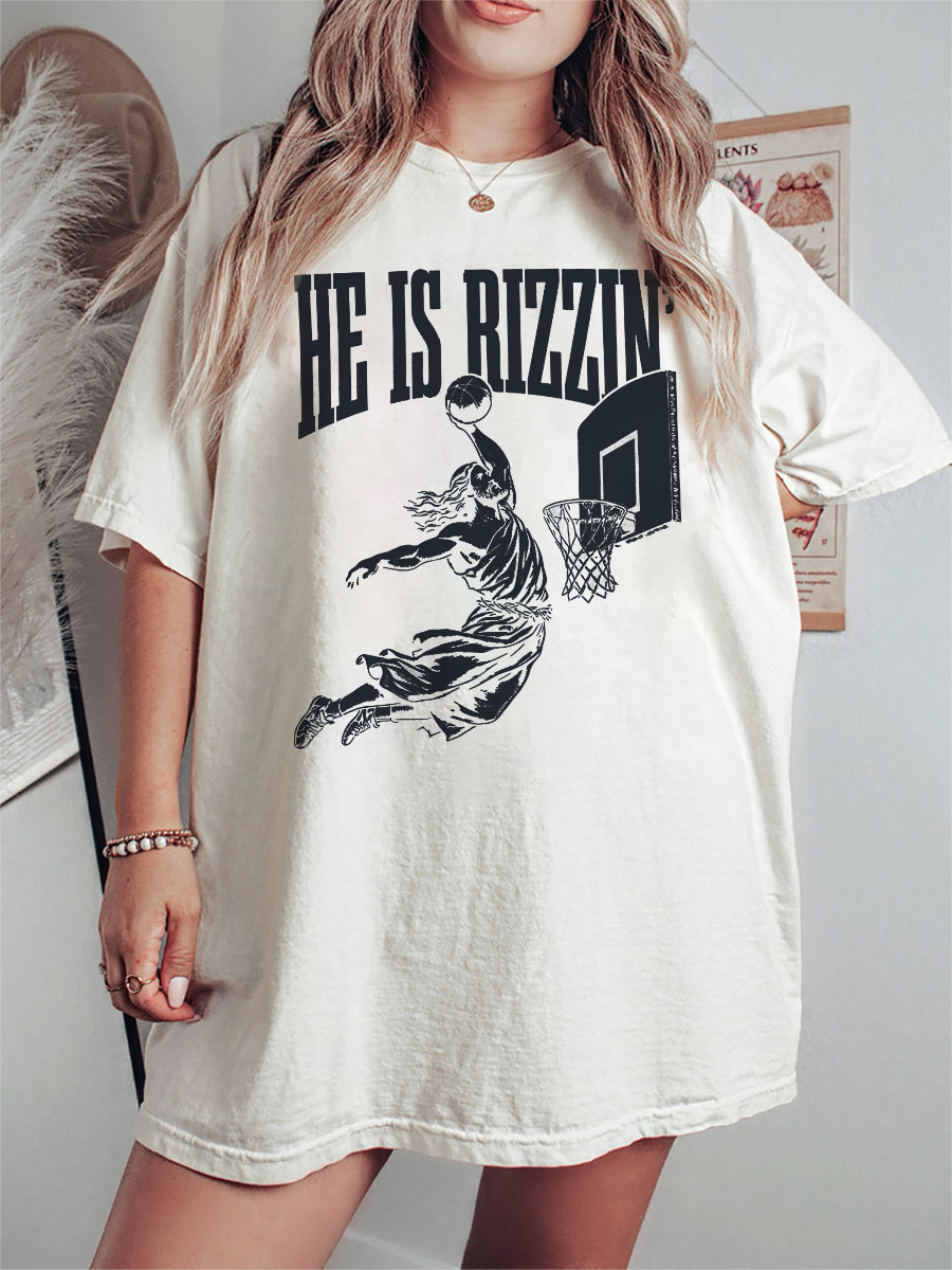 Vintage He Is Rizzin’ 90S Tee
