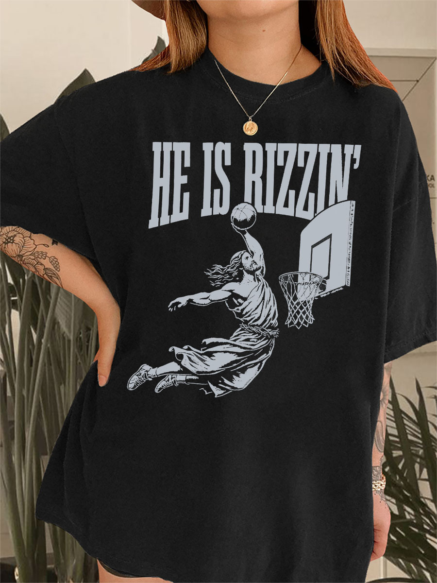 Vintage He Is Rizzin’ 90S Tee