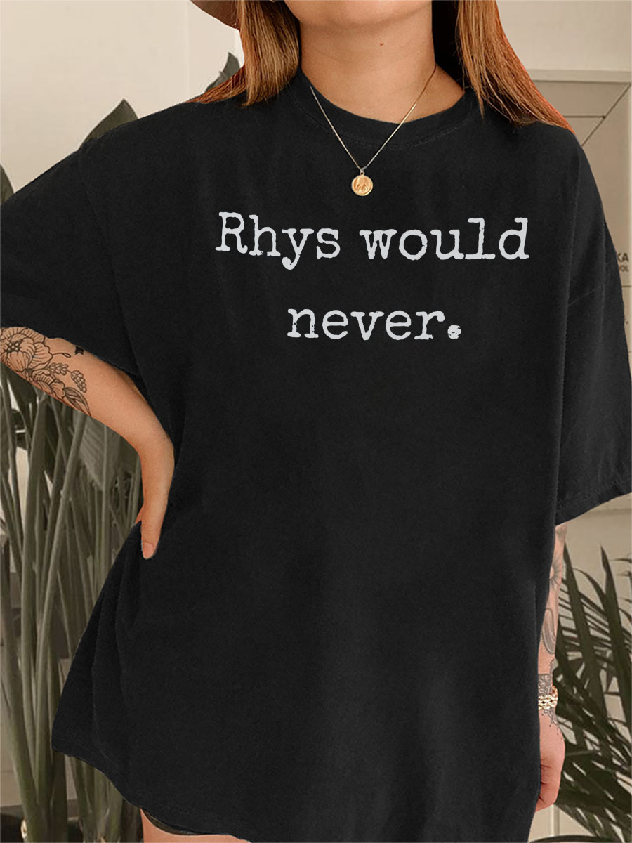 Vintage Rhys Will Never Tee