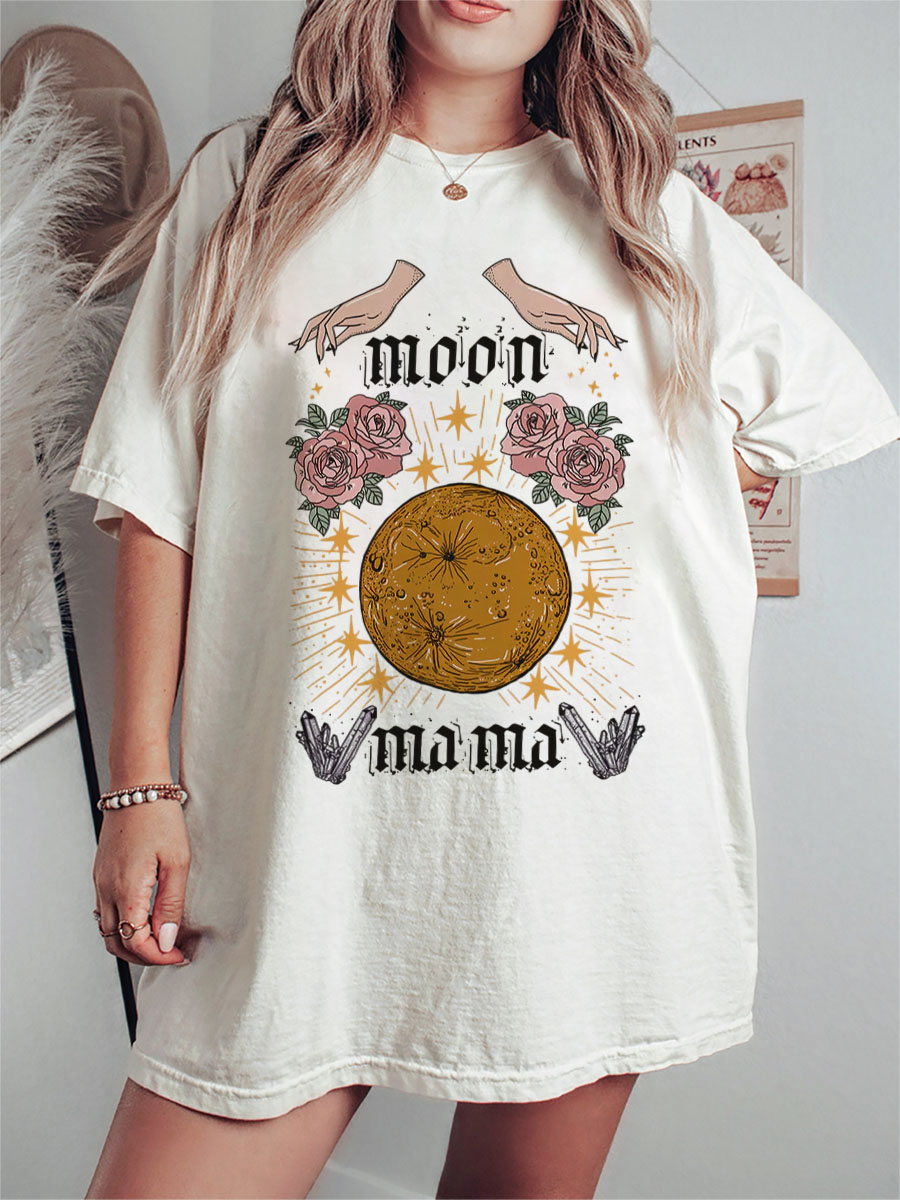 Vintage Witchy Moon Mama Tee