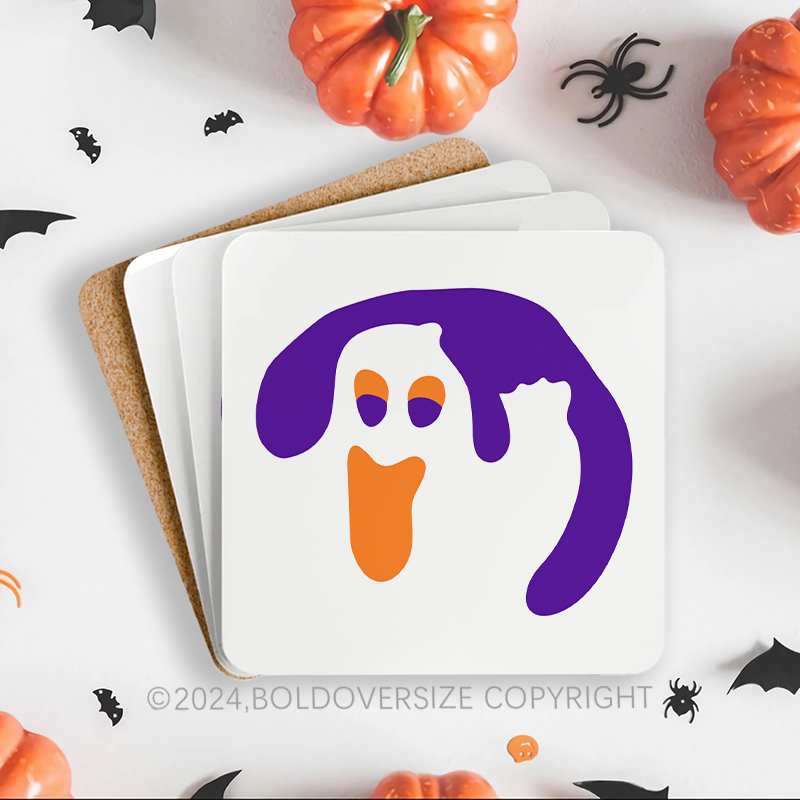 Vintage Halloween Corkwood Coaster