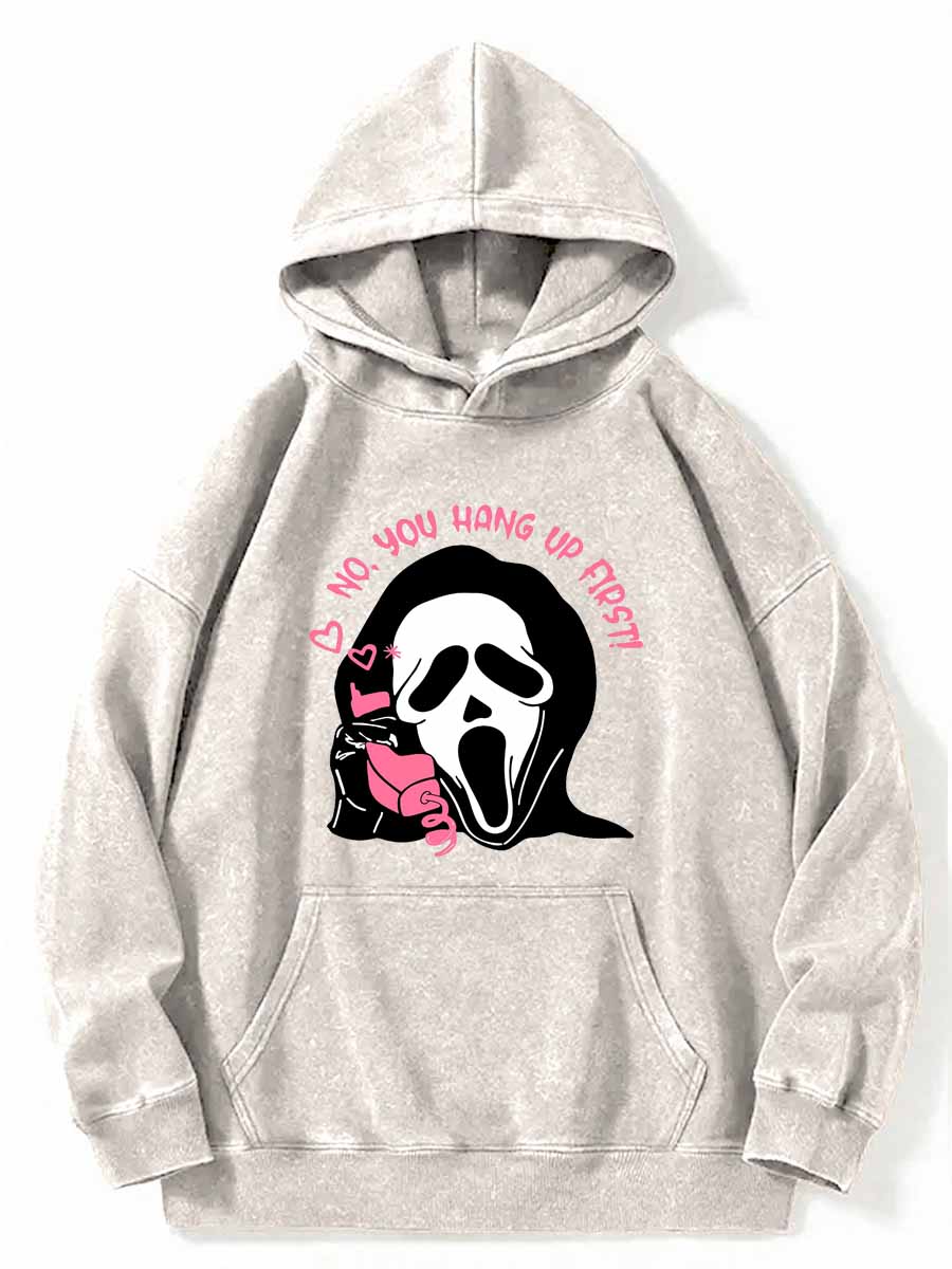 Vintage Scream No You Hang Up Washed Hoodie