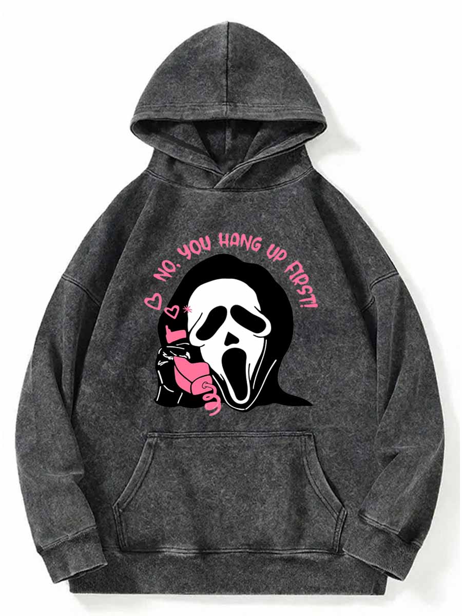 Vintage Scream No You Hang Up Washed Hoodie