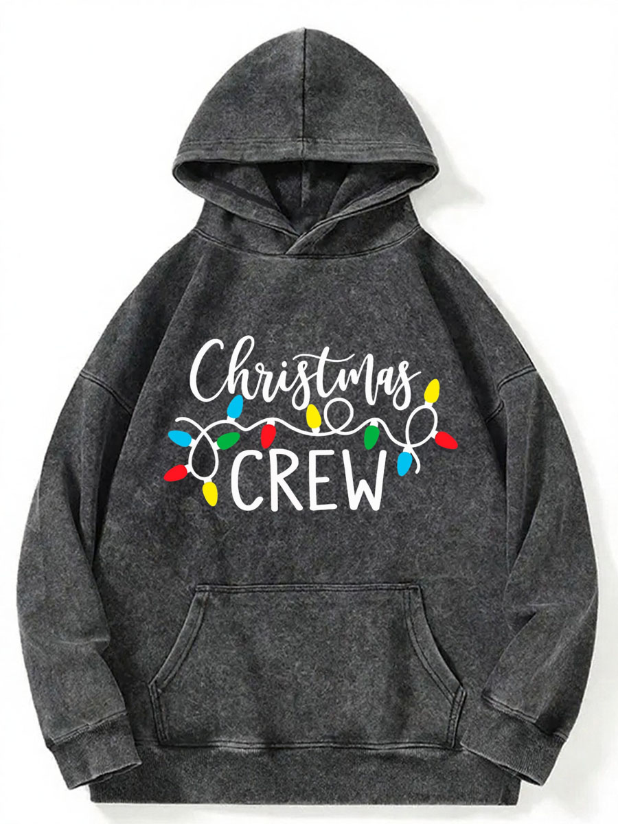Vintage Christmas Crew Washed Hoodie