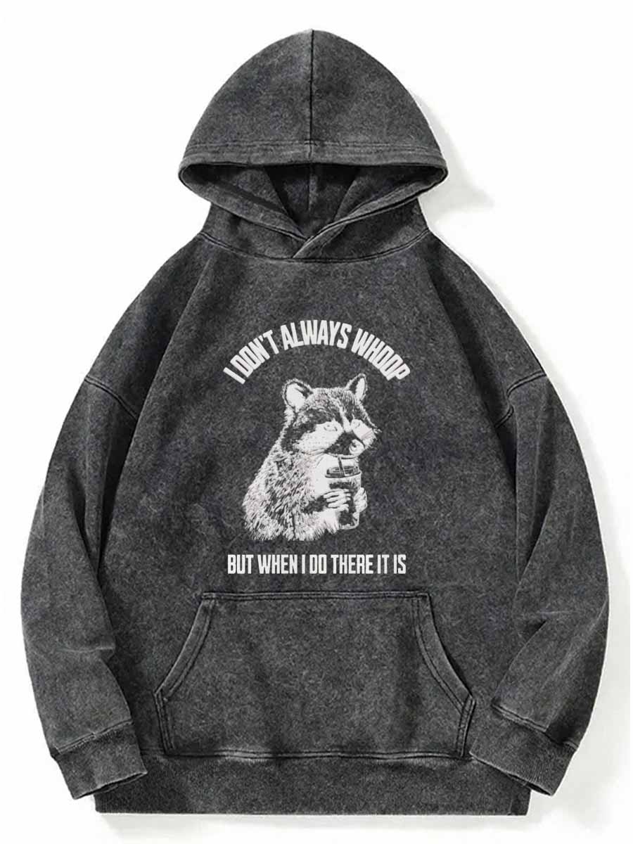 Vintage I Don't Always Whoop Washed Hoodie