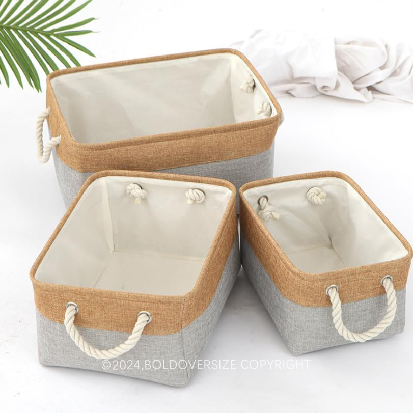 Clearance Sale-Cotton and Linen Storage Basket