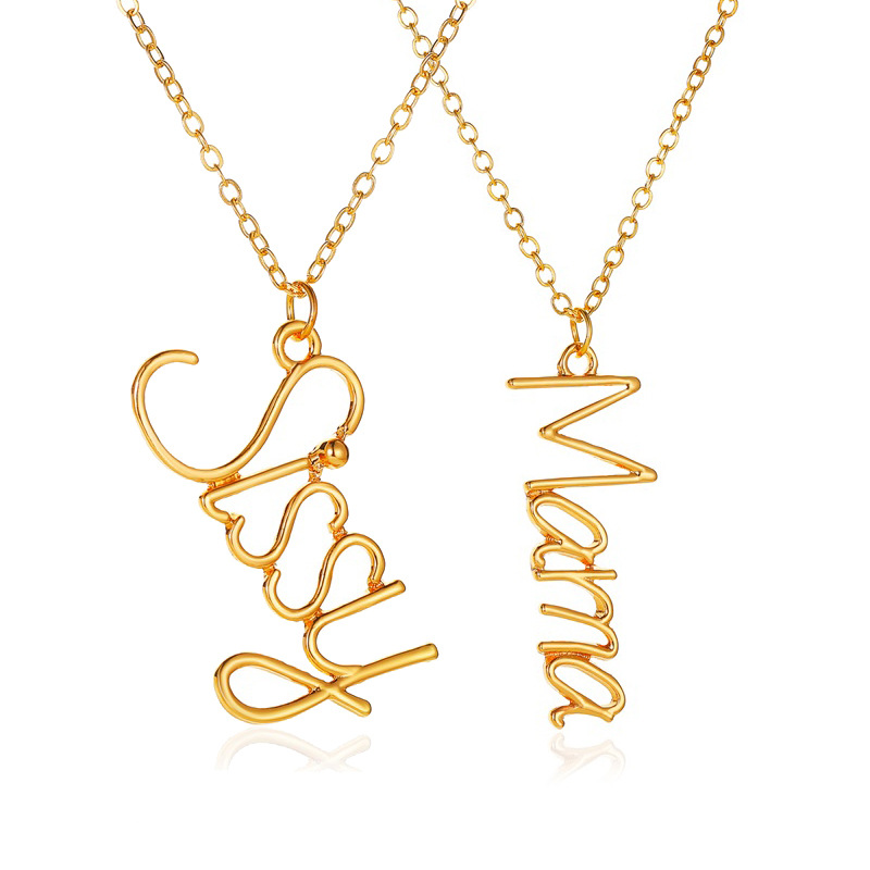 Fashionable English Letter Necklace