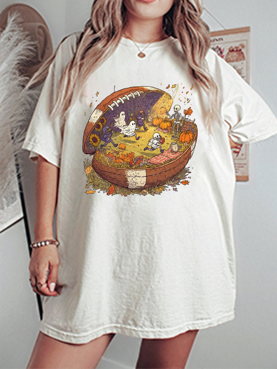 Vintage Having A Ball Oversize Graphic Tee