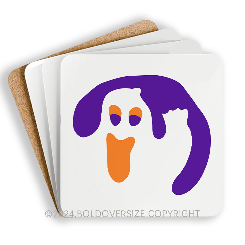 Vintage Halloween Corkwood Coaster