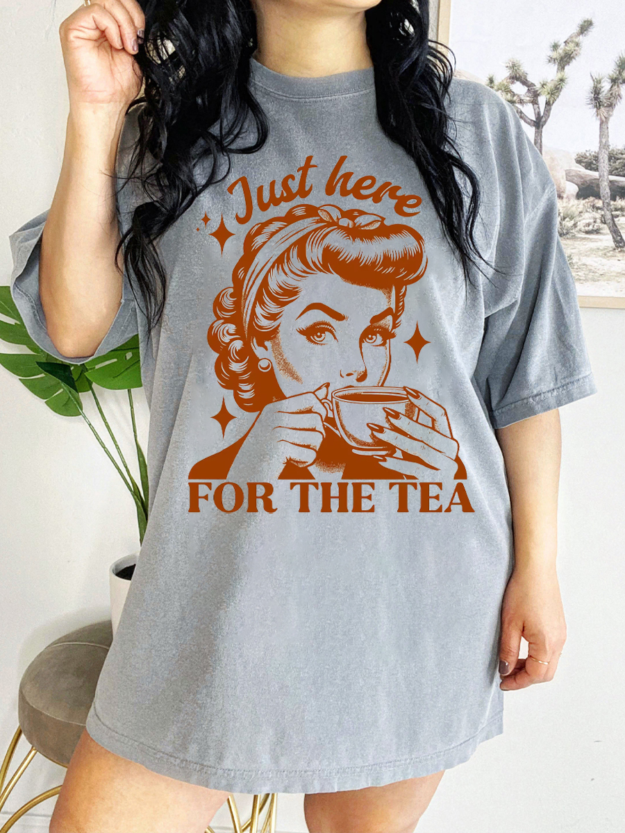 Vintage Just Here For The Tea T-Shirt