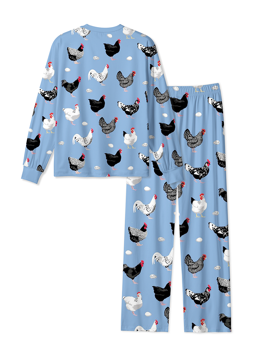 Vintage Farm Hen Egg Pajamas