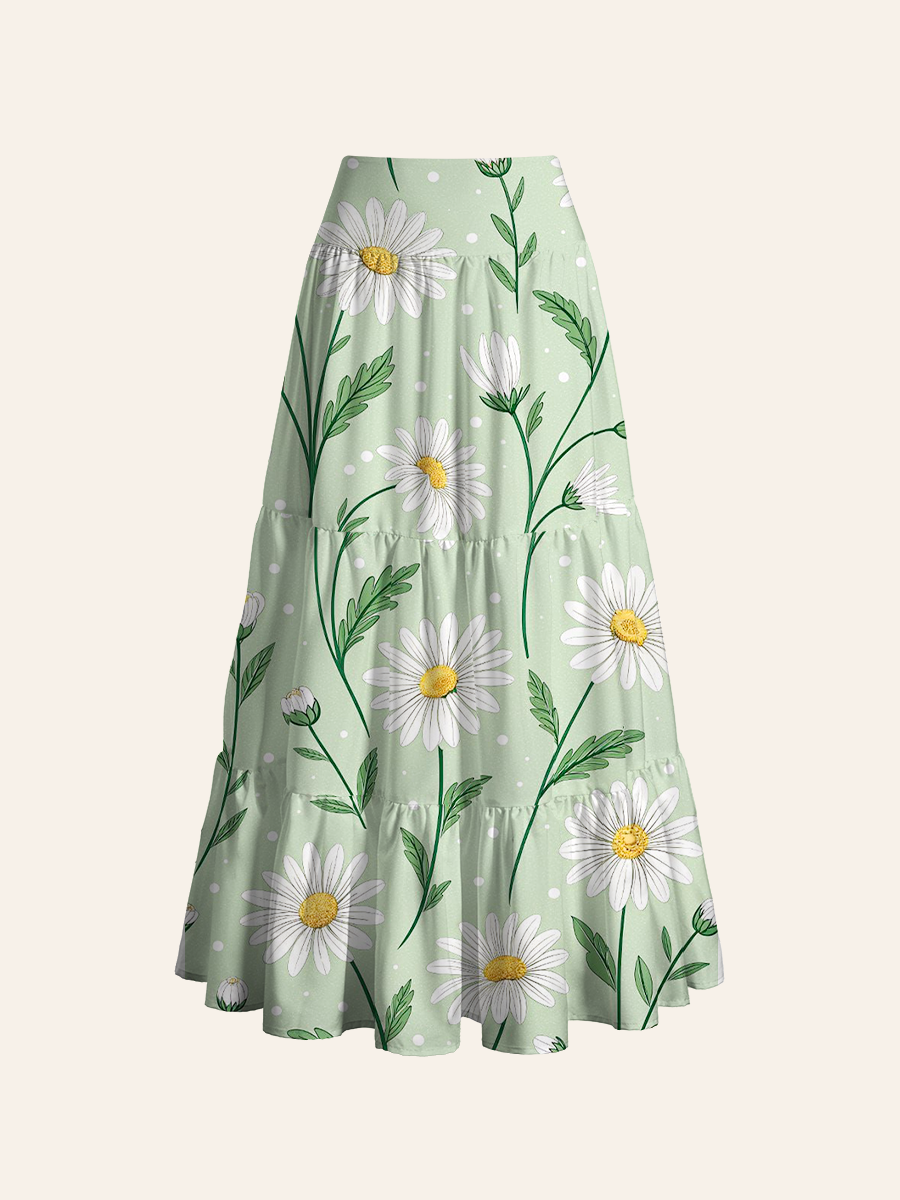 Daisy Floral Convertible Maxi Skirts