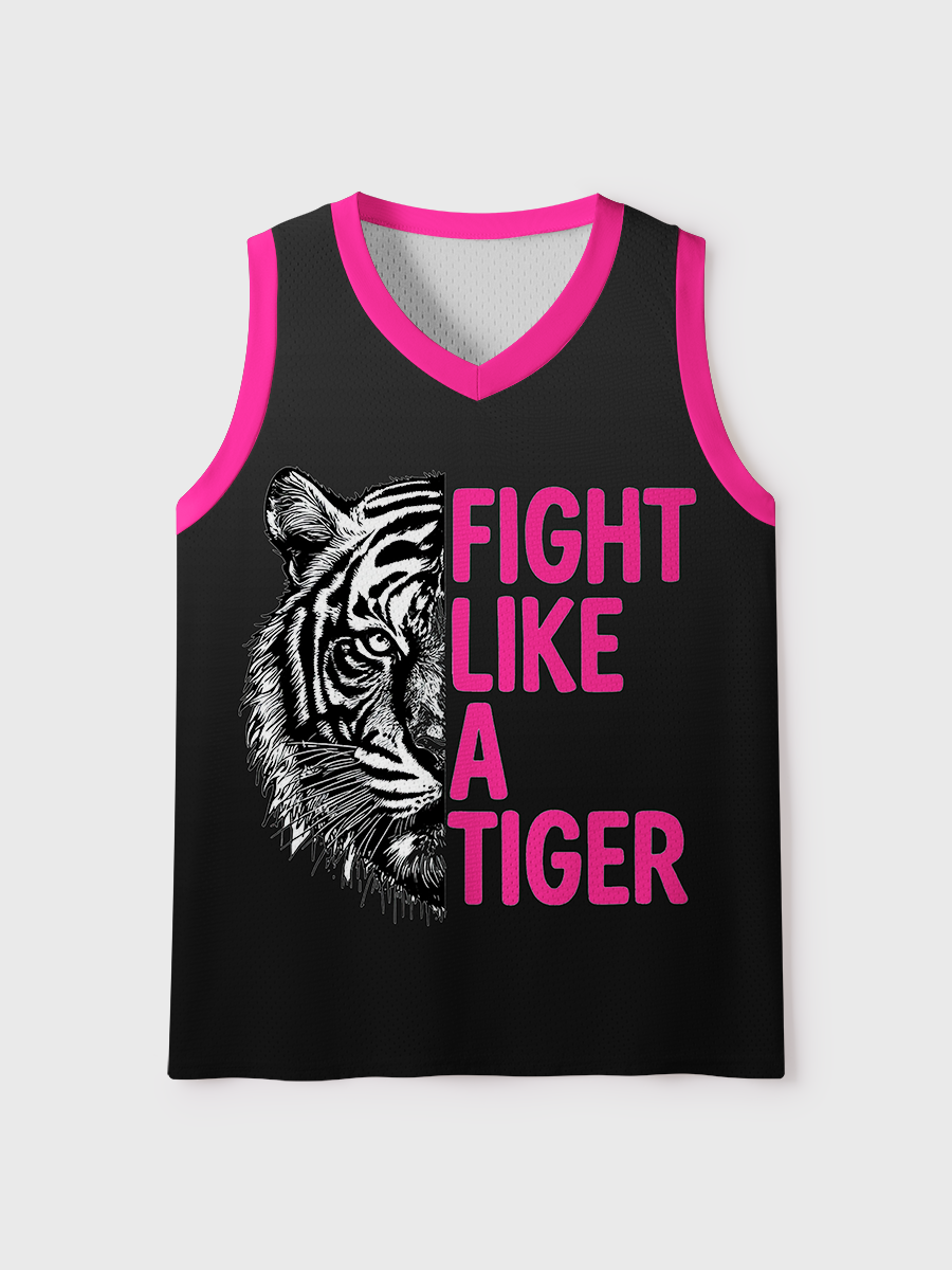 Fight Like A tiger Mesh Jersey Tank Top