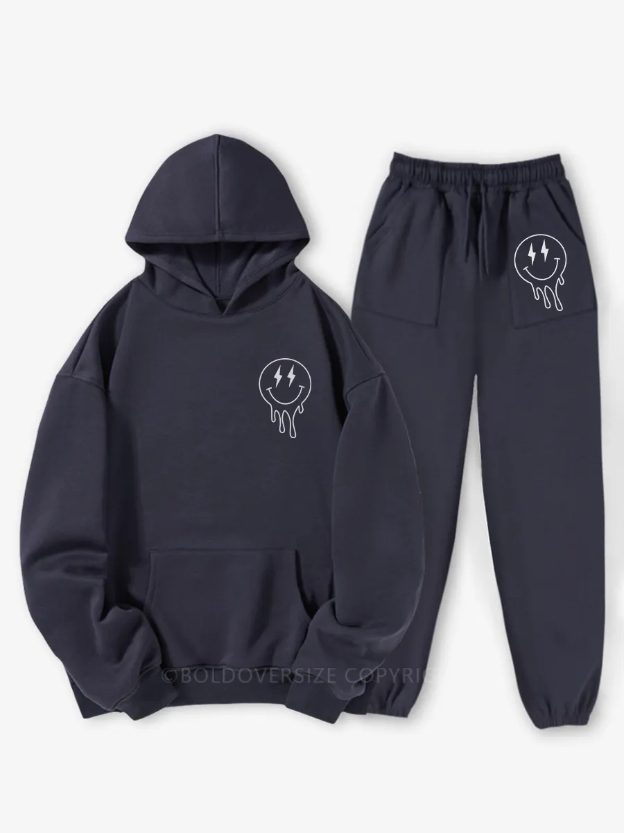 Vintage Retro Husbands Last Nerve Fleece Hoodie Suit