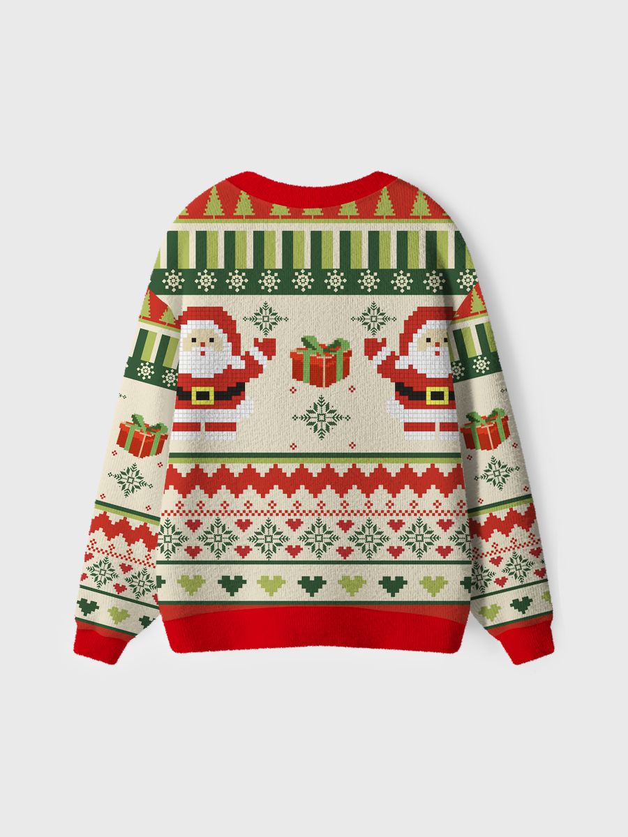 Vintage Santa Claus Ugly Cardigan Sweaters