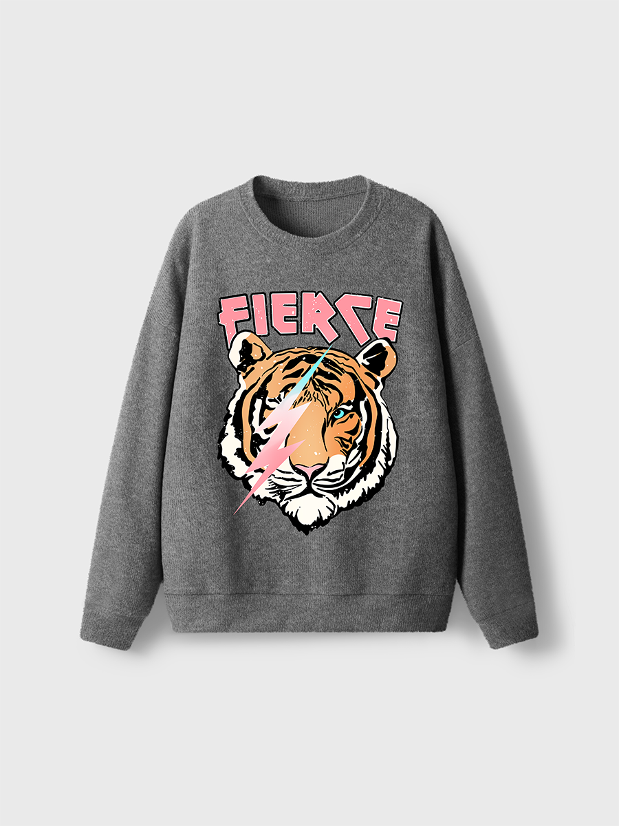 Vintage Tiger Fuzzy Sweater