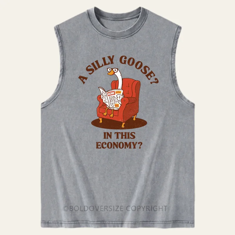 Vintage Silly Goose In This Economy Washed Tank