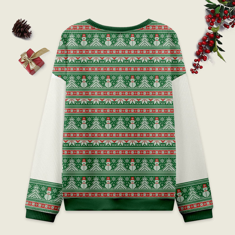 Vintage There's Some Ho Ho Ho In This House Ugly Christmas Sweater