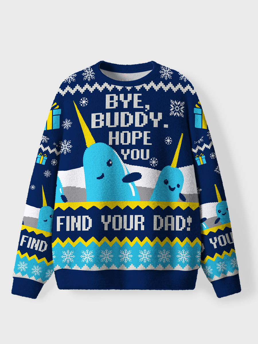 Vintage Hope You Find Your Dad Ugly Sweater