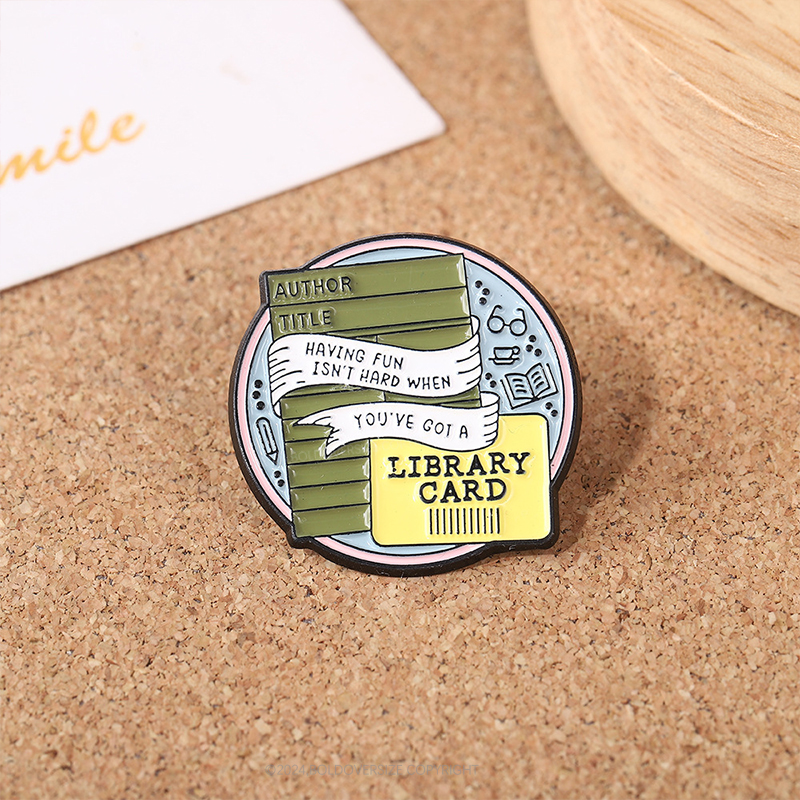 Library Card Pin