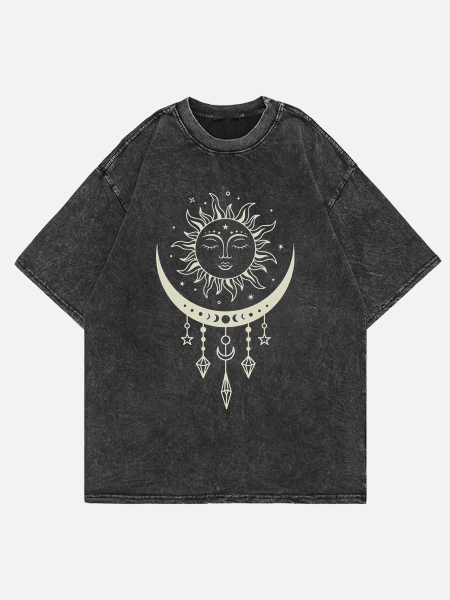 Boho Sun Moon T Shirt