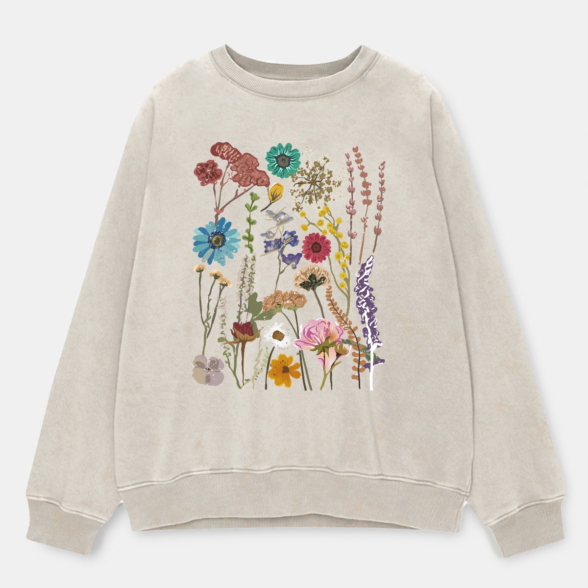Vintage Wildflower Washed Sweatshirt 