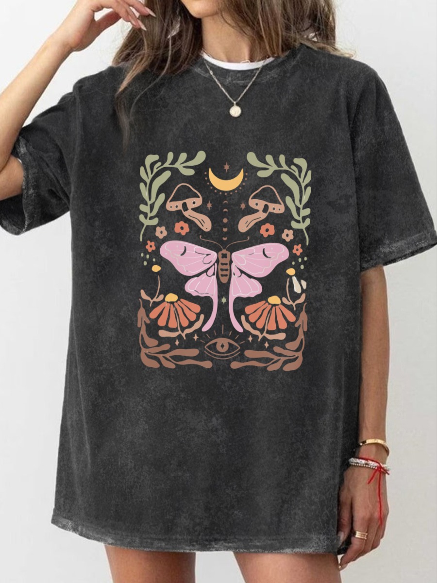 Vintage Colors Luna Moth Washed T-Shirt