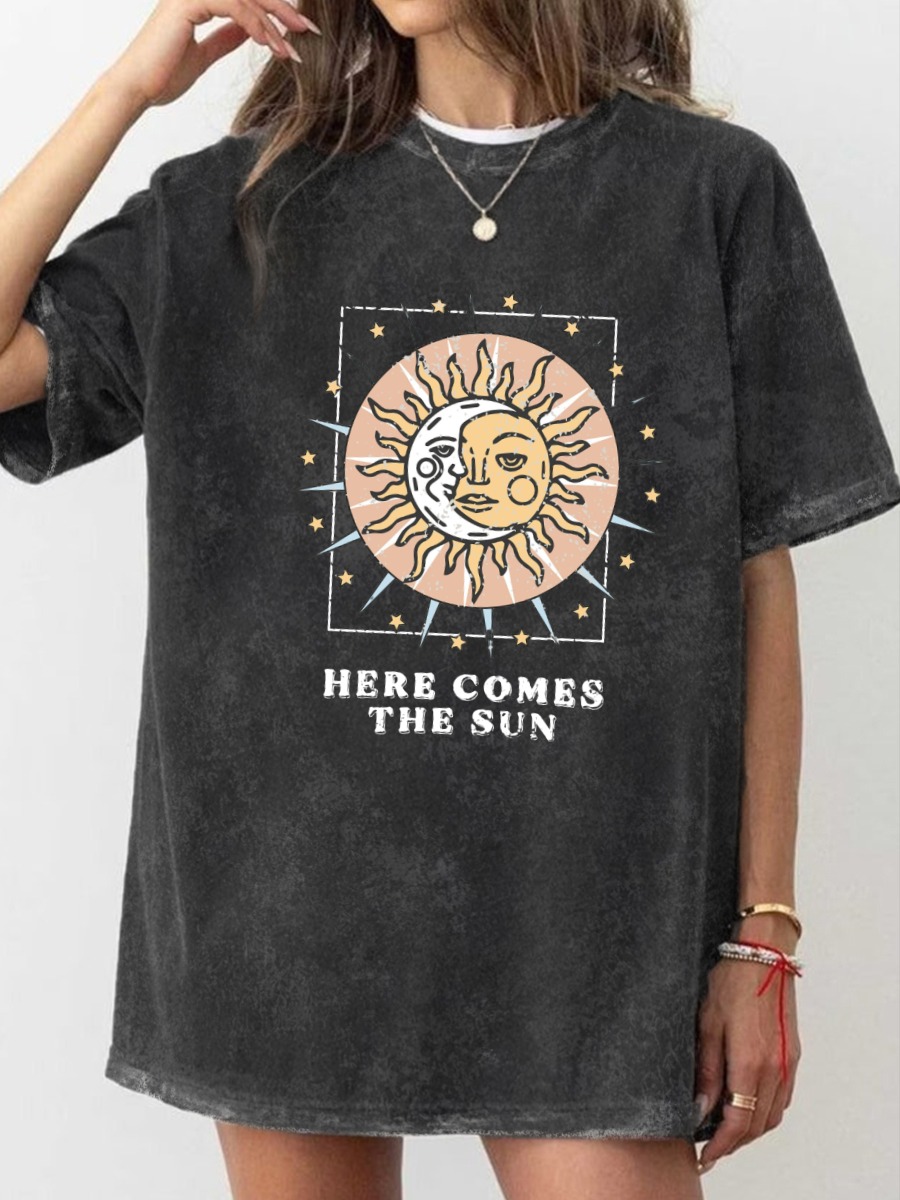 Vintage Here Comes The Sun Washed T-Shirt