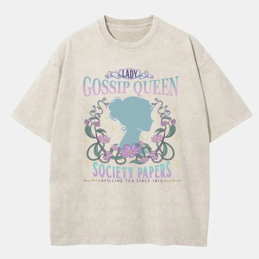 Vintage Lady Whistledown Washed T-Shirt