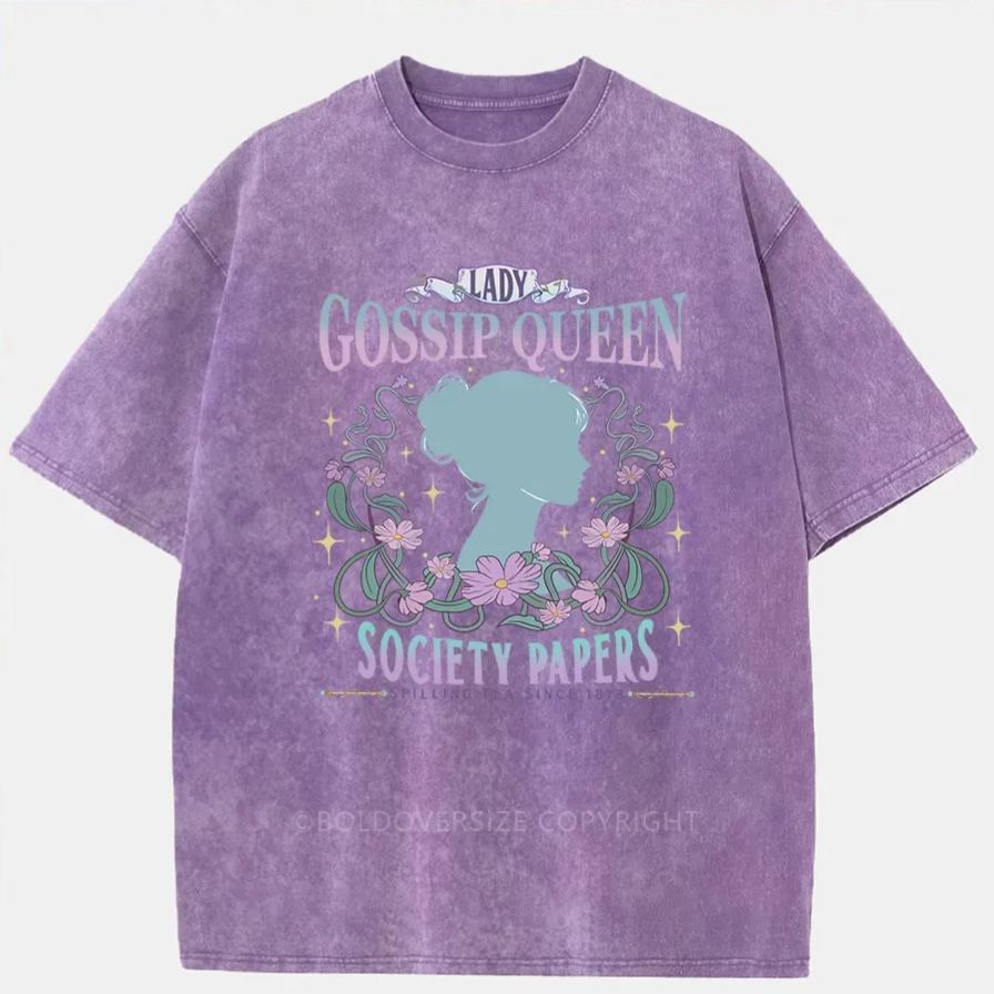 Vintage Lady Whistledown Washed T-Shirt