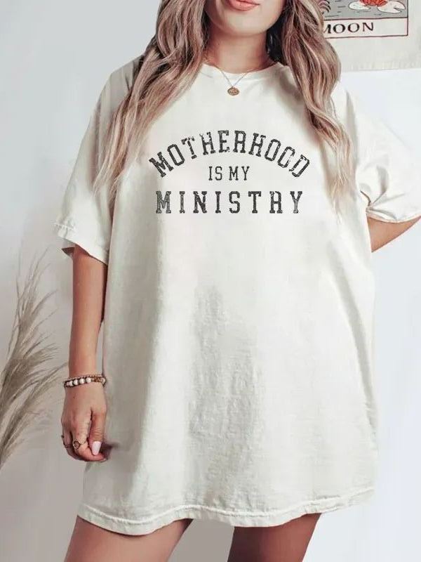 Vintage Motherhood Is My Ministry Tee