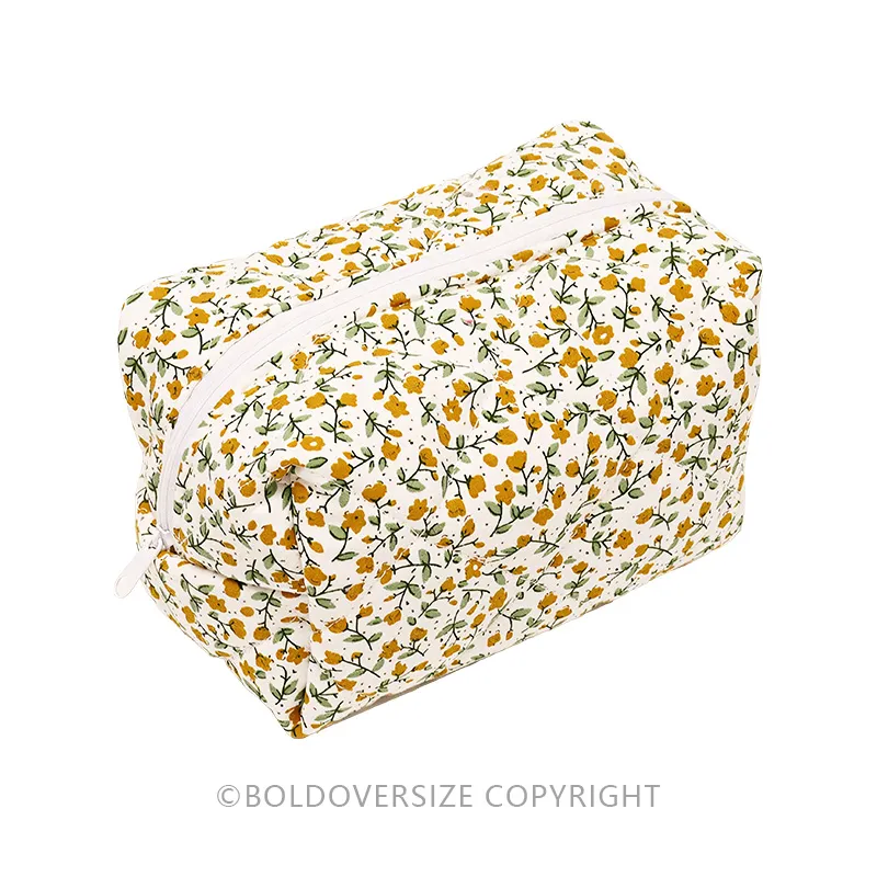 Vintage Floral Makeup Bag