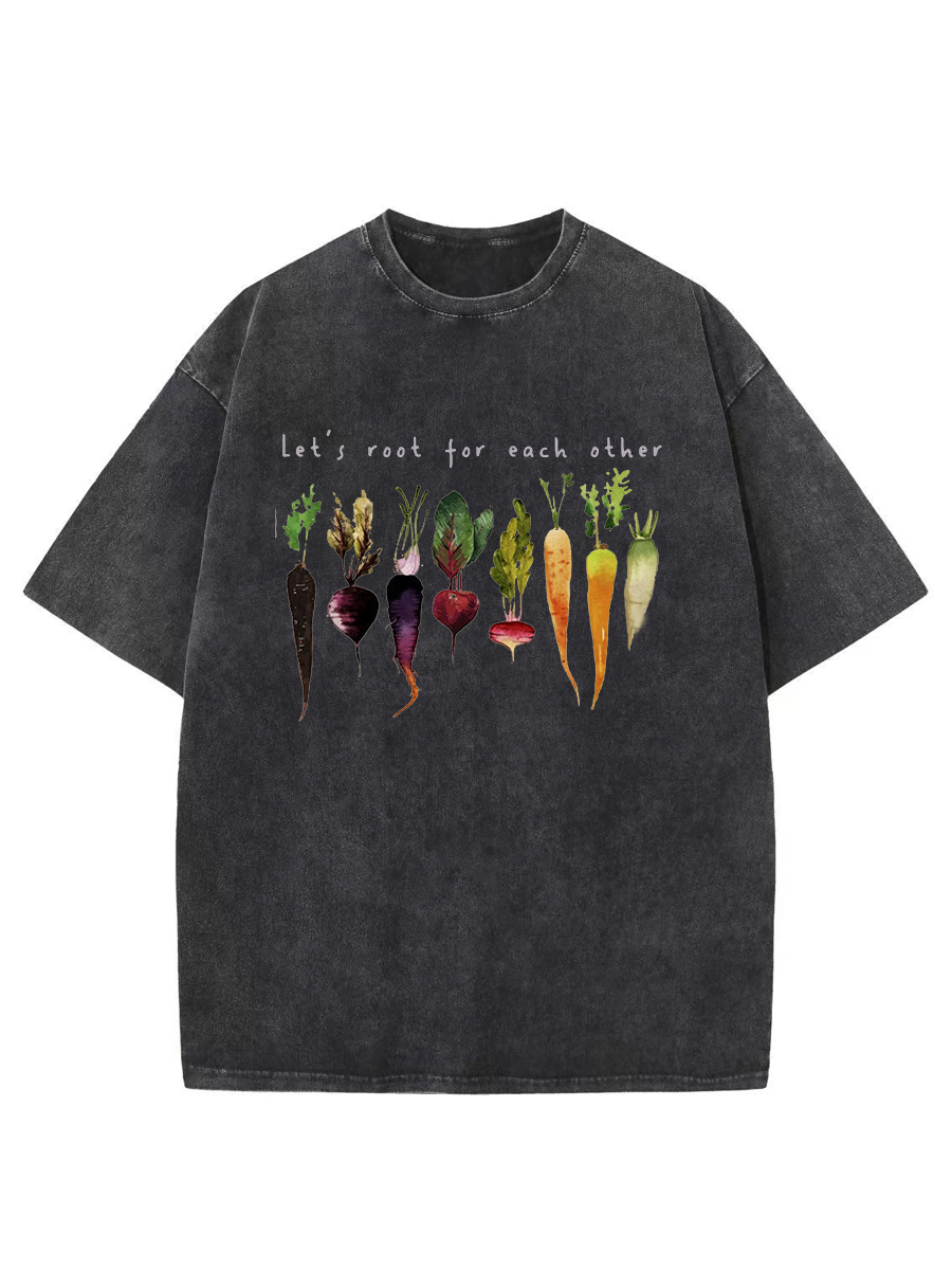 Vintage Let's Root For Each Other Washed T-Shirt
