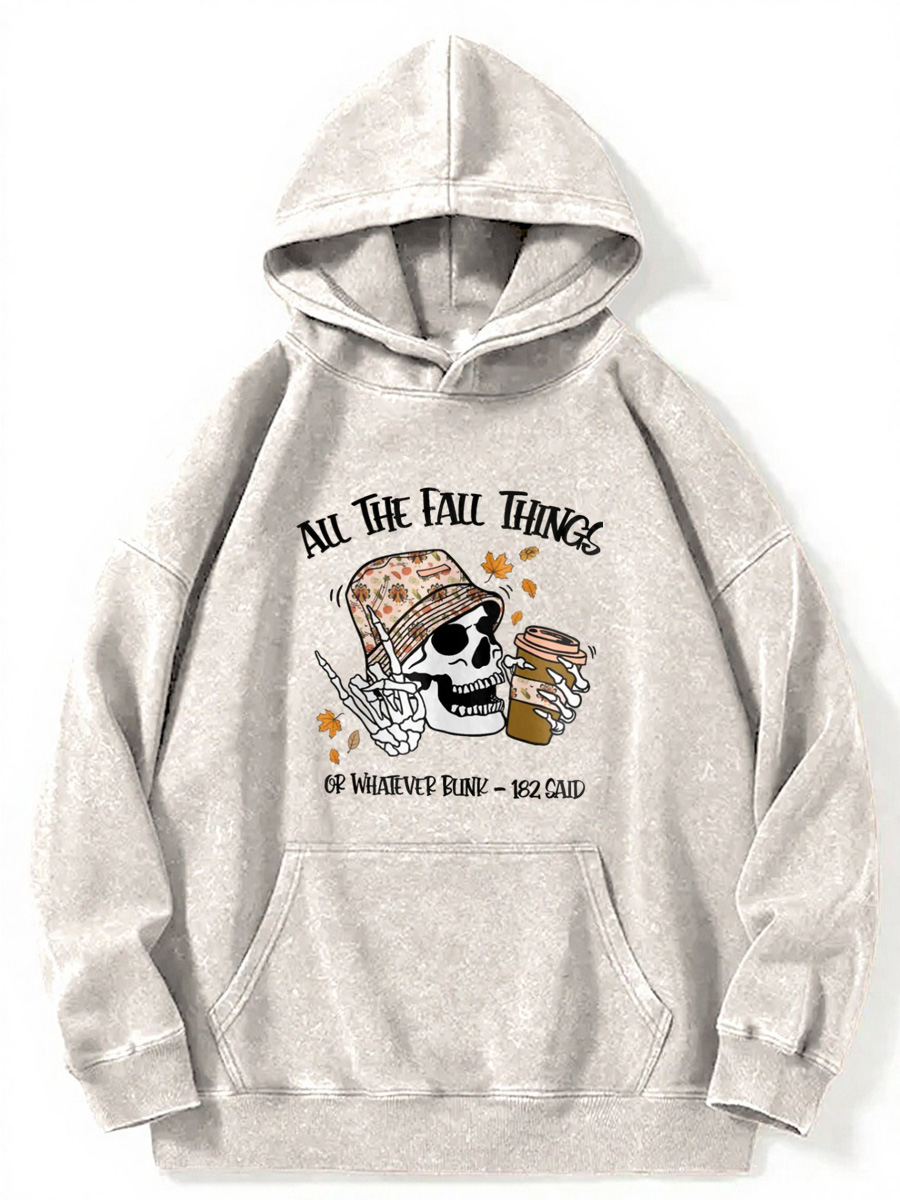 Vintage All The Fall Things Washed Hoodie