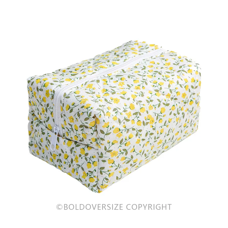 Vintage Floral Makeup Bag