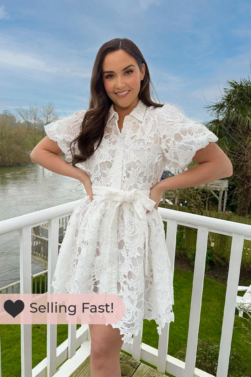 Lace Shirt Dress | In The Style UK