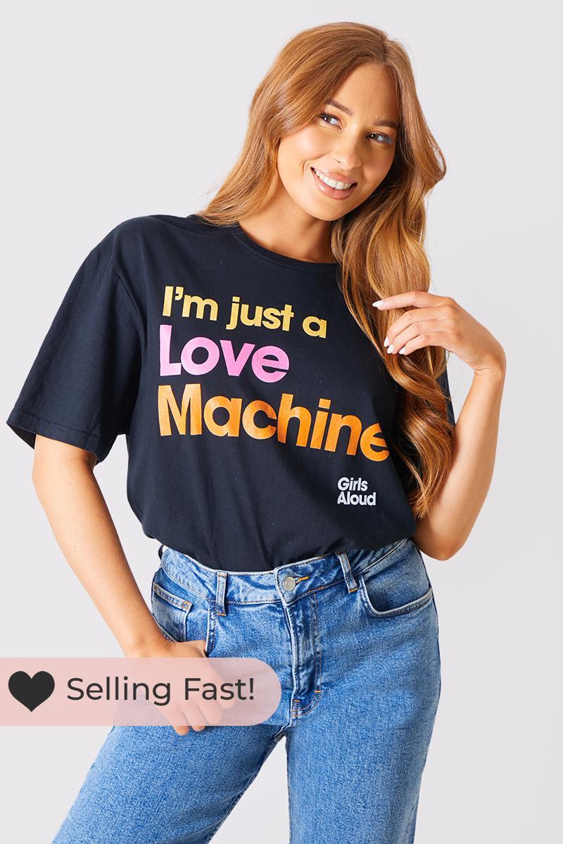 'I'm Just A Love Machine' Slogan T-Shirt