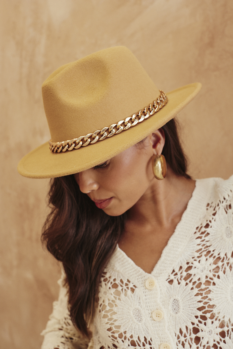 Fedora With Gold Trim