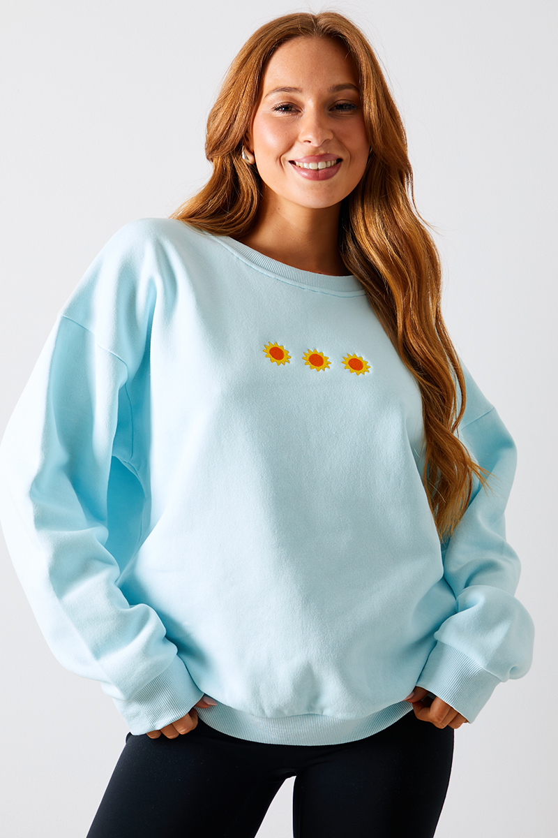 Sun Embroidered Sweater