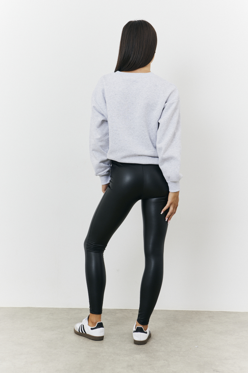 Perfect Sculpting High Waisted Leather Look Leggings In The Style UK