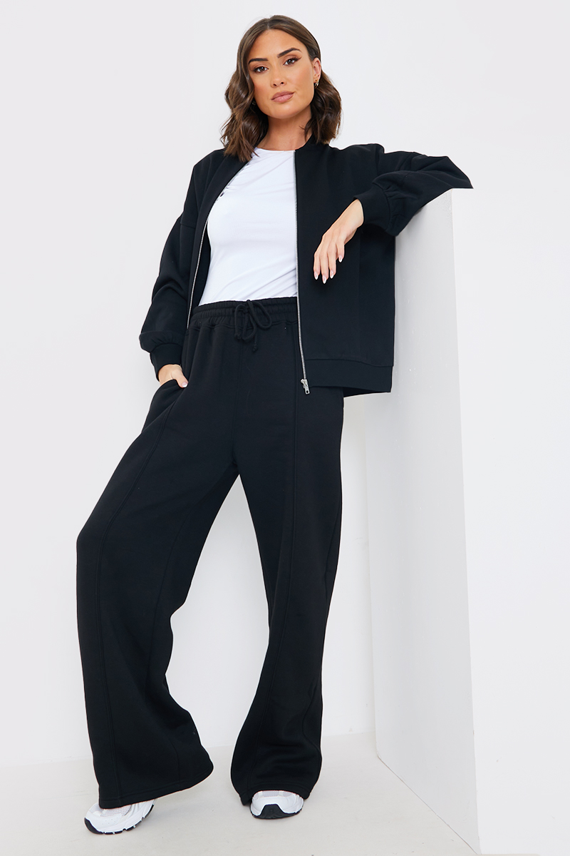 Drawstring Wide Leg Joggers